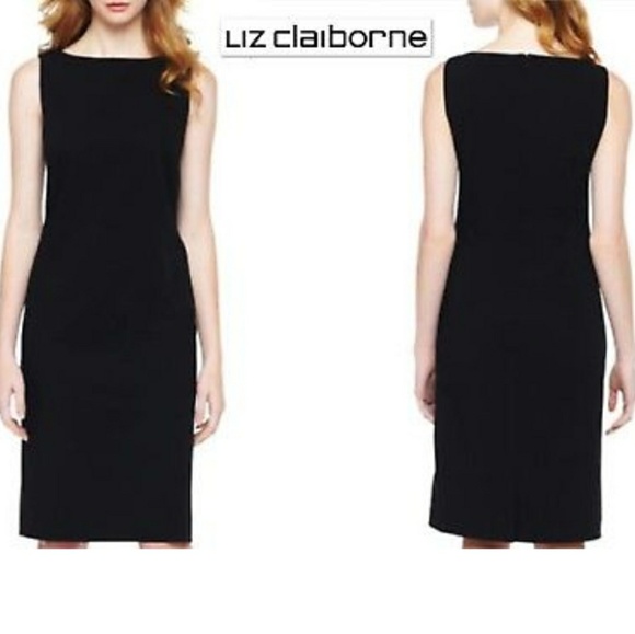 liz claiborne short sleeve sheath dress